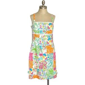 Lilly Pulitzer Dress Size 10 Originals Bel Air Patchwork Carsons Derby Preppy